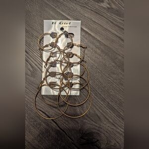 It Girl Charm Collections-Gold Hoop Earrings
